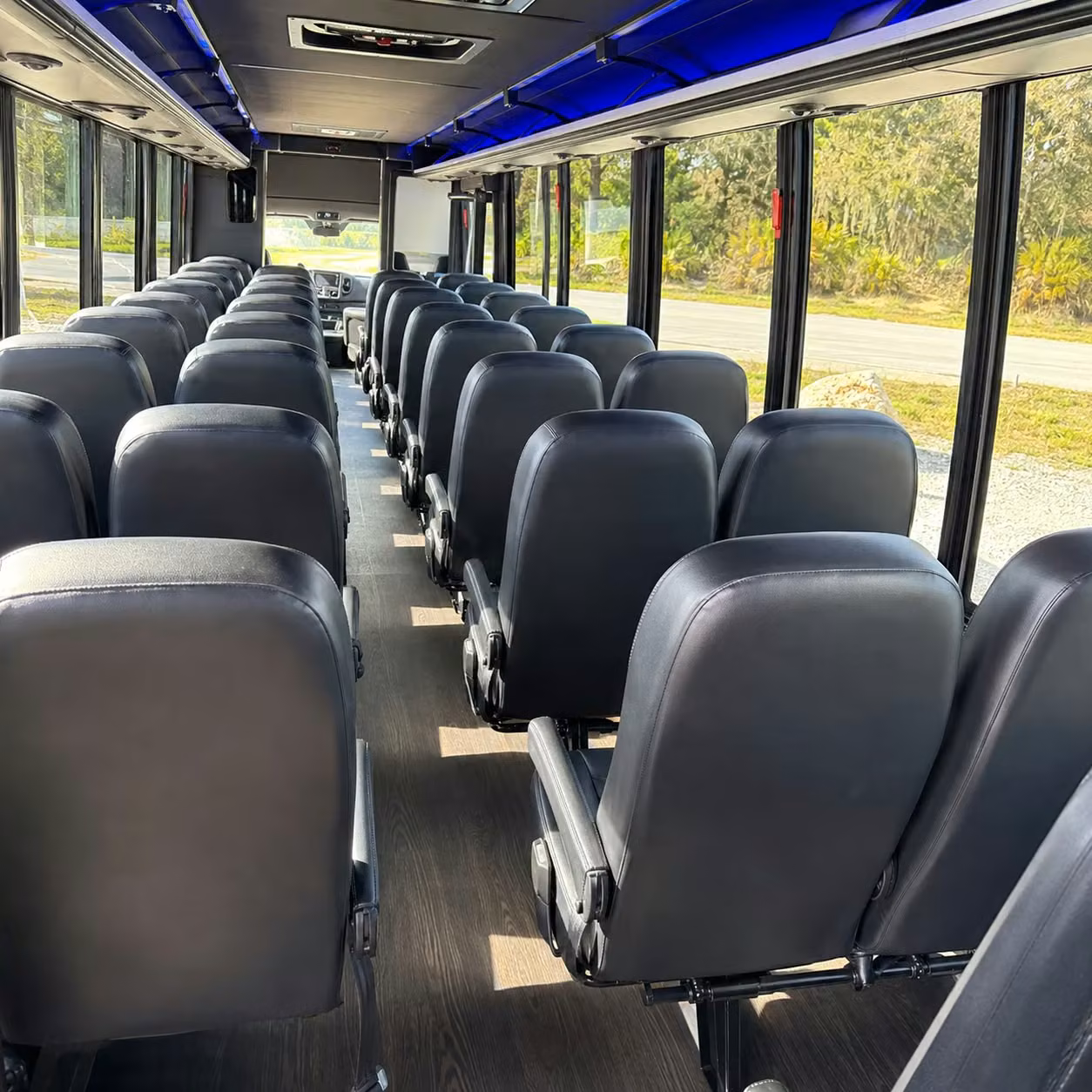 35 passenger minibus inside