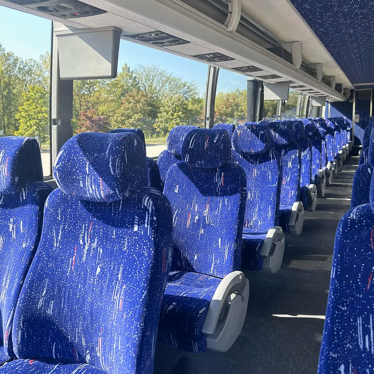 provo charter bus interior