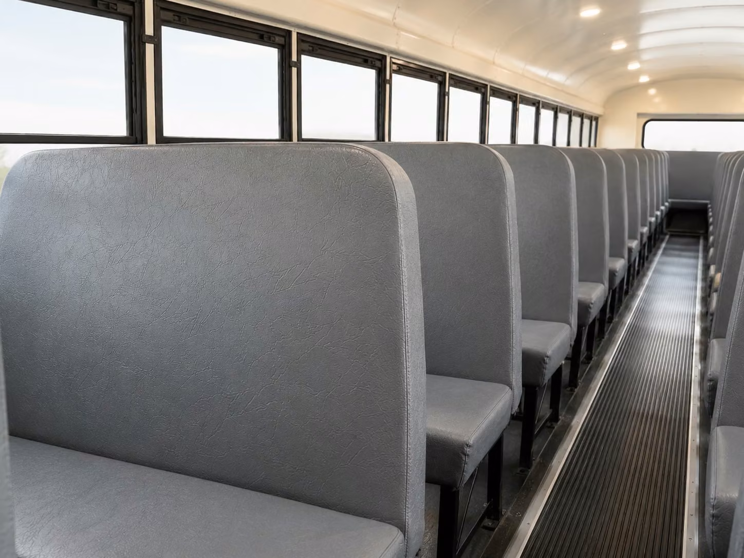 school bus inside